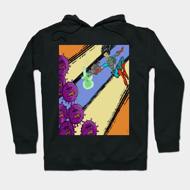 Blasting Away the Coronavirus Hoodie by pvpfromnj